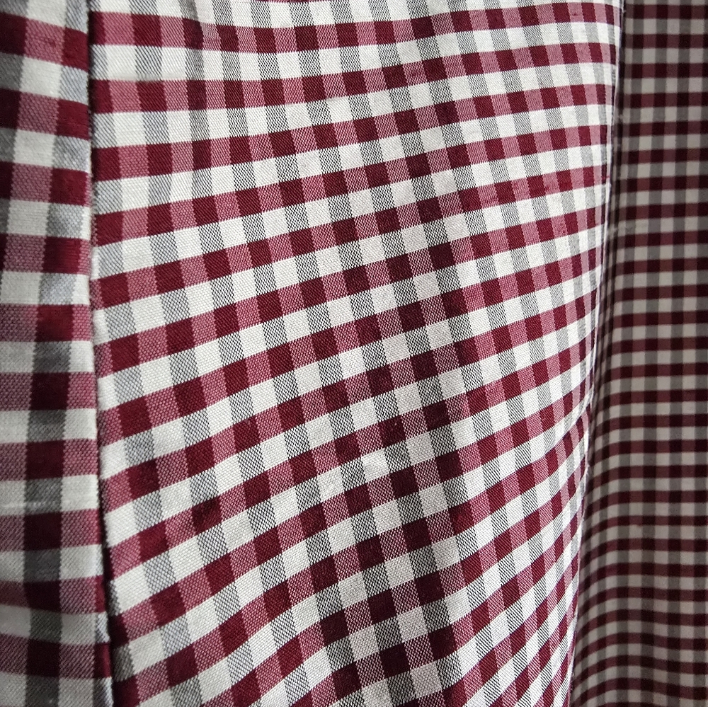 NWT Vintage Areli Red Check Maxi Skirt Size 4 - Picture 2 of 10